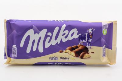 Шоколад Milka Bubbly White 90 грамм