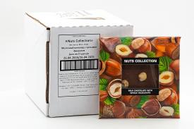 Молочный шоколад World&Time Nuts Collection с цельным фундуком 80 гр